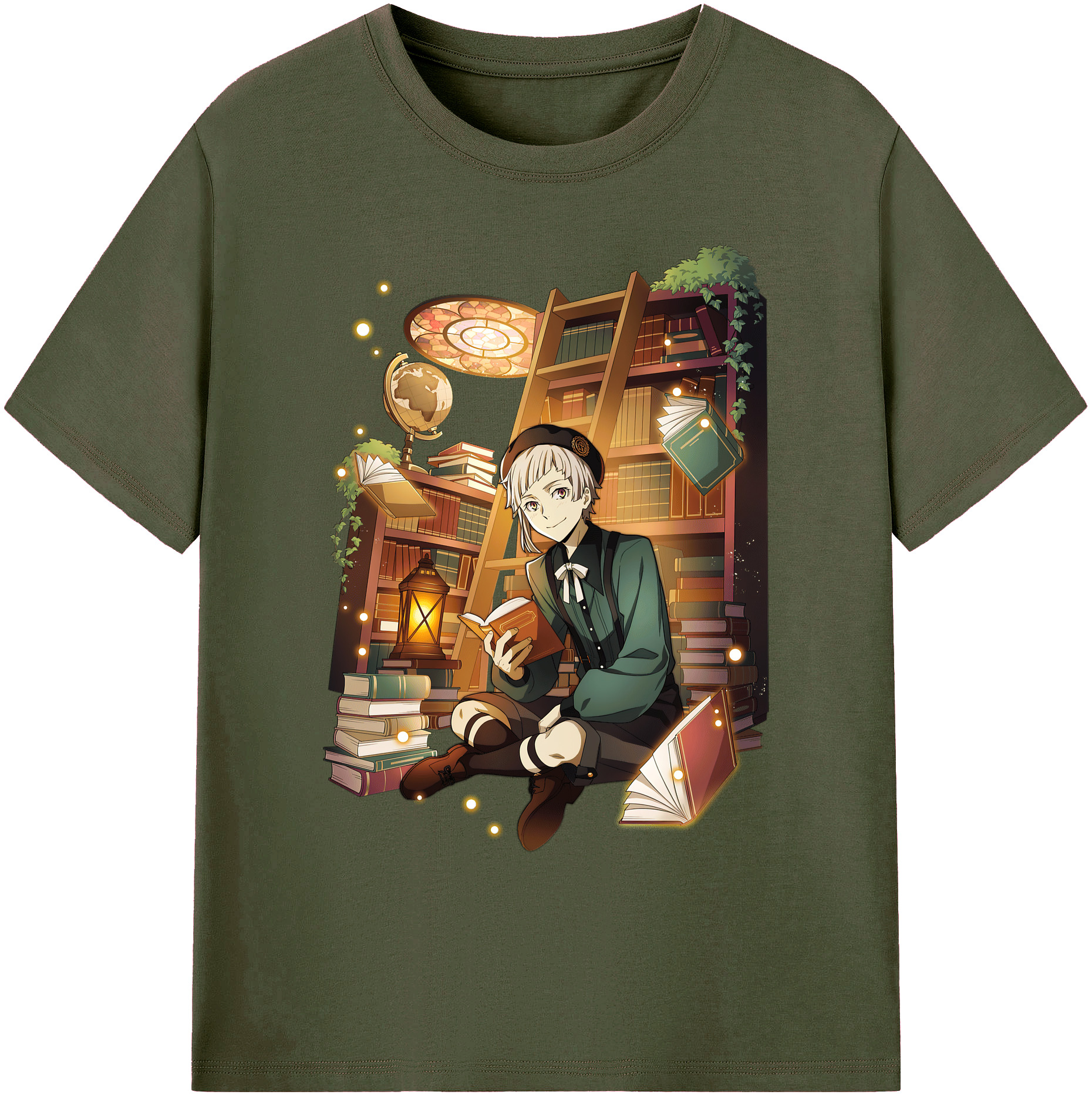 （画像用） 文豪ストレイドッグス Bungo Stray Dogs 綿100％ メンズ半袖Tシャツ｜肌触りやわらか＆通気性